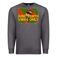 Charcoal Heather juneteenth vibes only Premium Sweatshirt - CowGirlArtShop