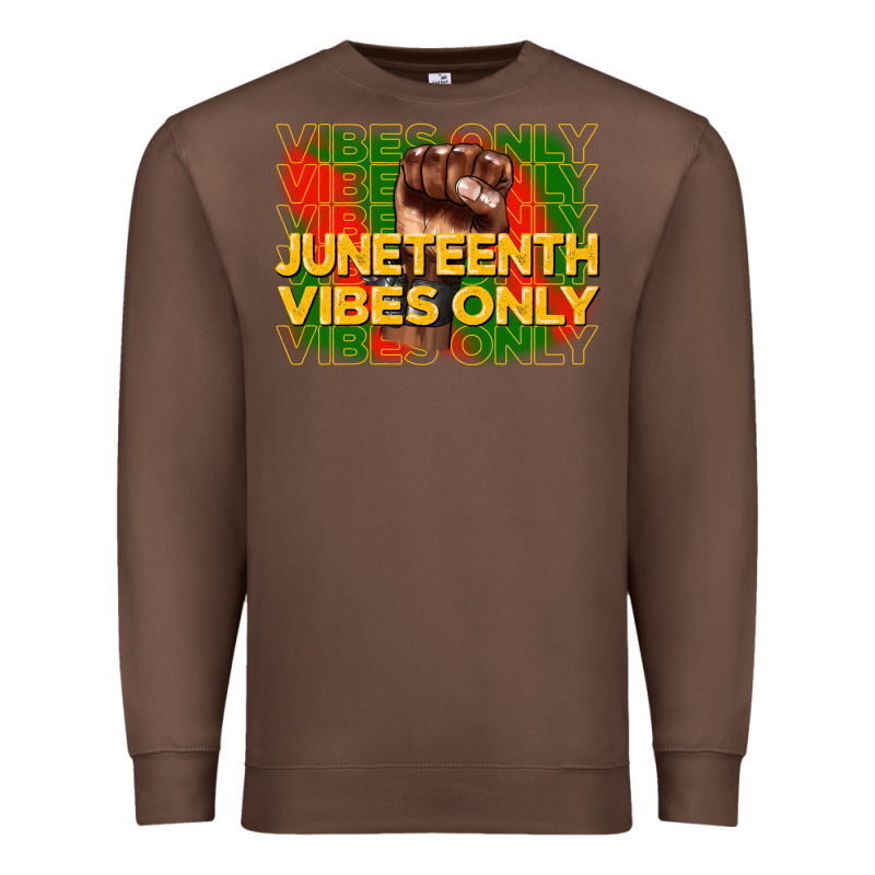 Juneteenth Vibes Only Premium Sweatshirt by CowGirlArtShop | Teevron