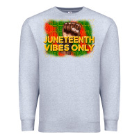 Heather Grey juneteenth vibes only Premium Sweatshirt - CowGirlArtShop