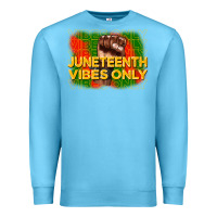 Ocean Blue juneteenth vibes only Premium Sweatshirt - CowGirlArtShop