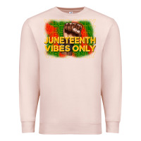 Pale Pink juneteenth vibes only Premium Sweatshirt - CowGirlArtShop