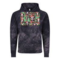 Cloud Black baby cow floral aztec background Vintage Hoodie - Jasminsmagicworld