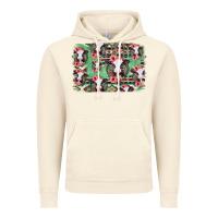 Vintage Artic baby cow floral aztec background Vintage Hoodie - Jasminsmagicworld