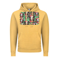 Vintage Mustard baby cow floral aztec background Vintage Hoodie - Jasminsmagicworld