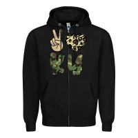Black Peace Love Zipper Hoodie - Bettercallsaul
