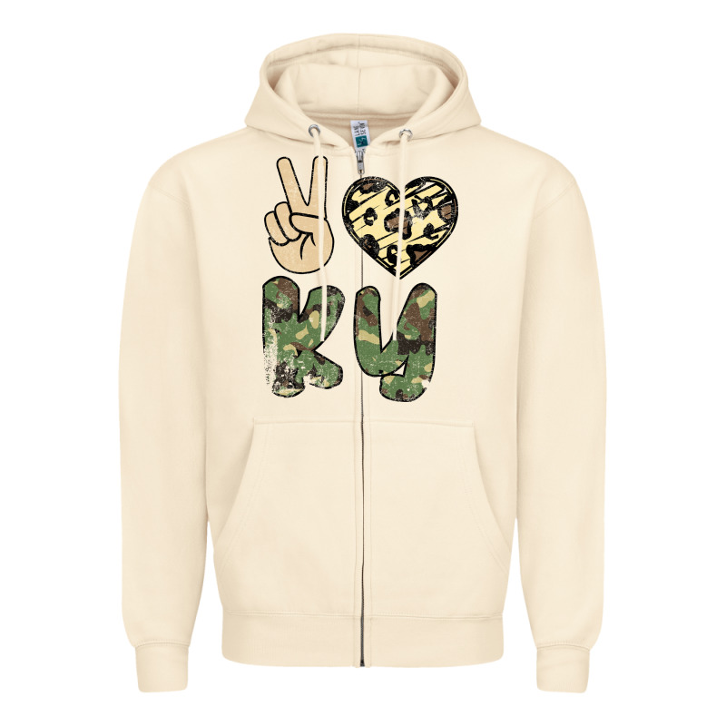 Peace Love Zipper Hoodie by Bettercallsaul | Teevron