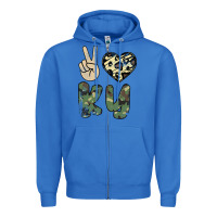 True Royal Peace Love Zipper Hoodie - Bettercallsaul
