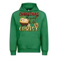 Emerald christmas begins with christ Urban Hoodie - FaDigitalArtStudio