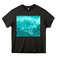 Asphalt turquoise glitter Heavy Core Tee - JahusDesignShop