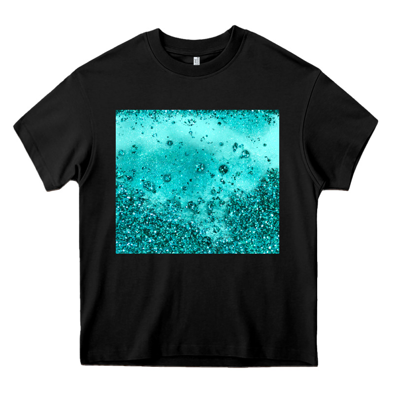 Turquoise Glitter Heavy Core Tee by JahusDesignShop | Teevron