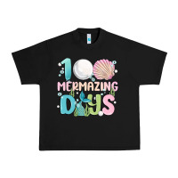 Black 100 mermazing days Urban Heavy Tee - MaliasSmallBusiness