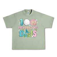 Oil Green 100 mermazing days Urban Heavy Tee - MaliasSmallBusiness