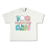 Pistachio 100 mermazing days Urban Heavy Tee - MaliasSmallBusiness