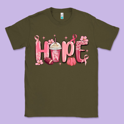 Breast Cancer Awareness Hope Classic Tee Designed By Maliassmallbusiness