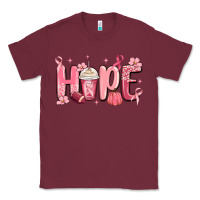 Burgundy breast cancer awareness hope Classic Tee - MaliasSmallBusiness