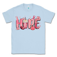 Dusty Blue breast cancer awareness hope Classic Tee - MaliasSmallBusiness