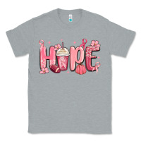 Heather Grey breast cancer awareness hope Classic Tee - MaliasSmallBusiness