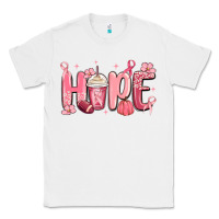 White breast cancer awareness hope Classic Tee - MaliasSmallBusiness