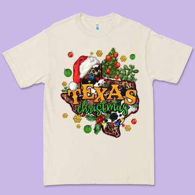 Texas Christmas Premium Tee Designed By Adodesignshop