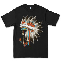 Black indian headress Premium Tee - AdoDesignShop