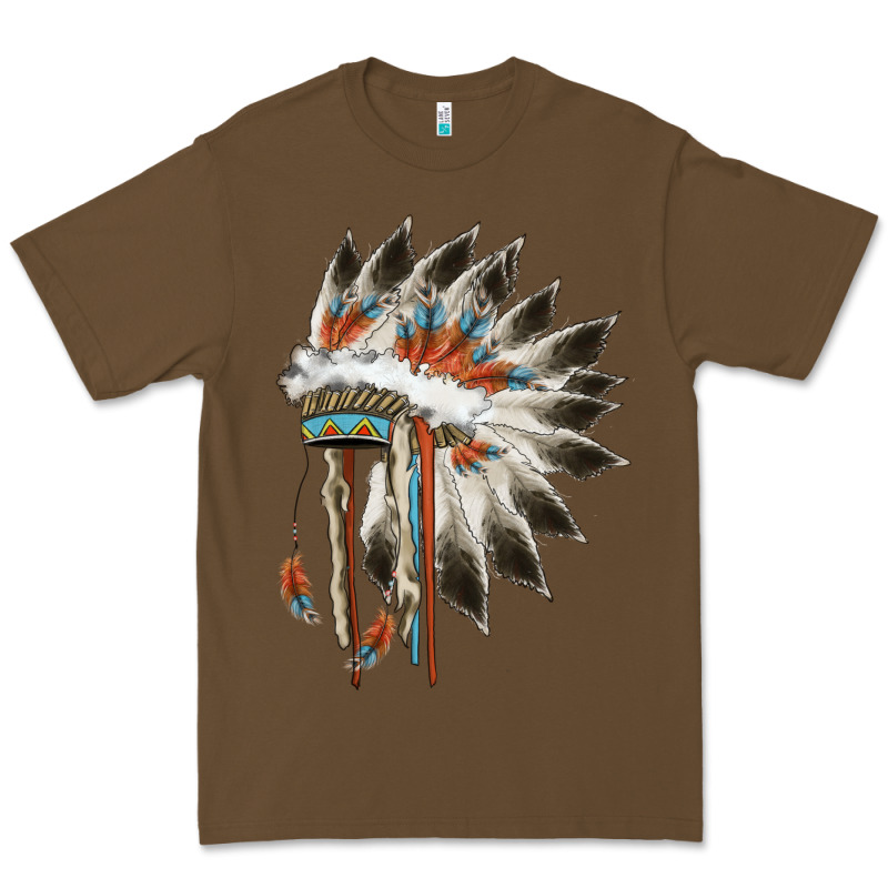 Indian Headress Premium Tee by AdoDesignShop | Teevron