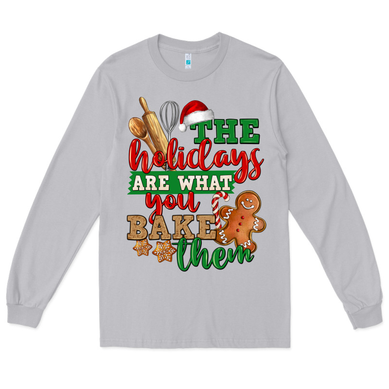 The Holidays Are What You Bake Them Long Sleeve Tee by NancyCooperArtShop | Teevron