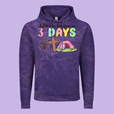 A Lot Can Happen In 3 Days Vintage Hoodie Designed By Maliassmallbusiness