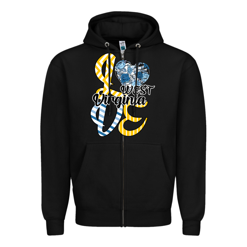 Love West Virginia Zipper Hoodie by Bettercallsaul | Teevron