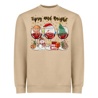 Mushroom tipsy and bright christmas Heavyweight Sweatshirt - MaliasSmallBusiness