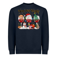 Navy tipsy and bright christmas Heavyweight Sweatshirt - MaliasSmallBusiness