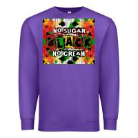 Purple no sugar no cream black tumbler Premium Sweatshirt - CowGirlArtShop