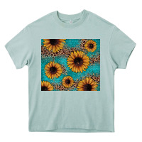 Arona sunflower turquoise glitter Heavy Core Tee - JahusDesignShop