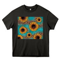 Asphalt sunflower turquoise glitter Heavy Core Tee - JahusDesignShop