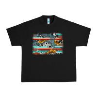 Black serape cowhide sunflower background Urban Heavy Tee - AdoDesignShop