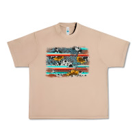 Burro serape cowhide sunflower background Urban Heavy Tee - AdoDesignShop