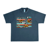 Midnight Navy serape cowhide sunflower background Urban Heavy Tee - AdoDesignShop