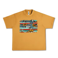 Peanut Butter serape cowhide sunflower background Urban Heavy Tee - AdoDesignShop