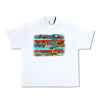 White serape cowhide sunflower background Urban Heavy Tee - AdoDesignShop