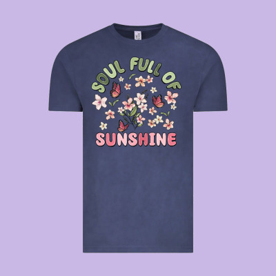 Soul Full Of Sunshine Vintage Tee Designed By Maliassmallbusiness