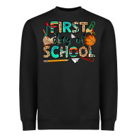Black first day of school Heavyweight Sweatshirt - NancyCooperArtShop