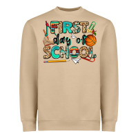 Mushroom first day of school Heavyweight Sweatshirt - NancyCooperArtShop