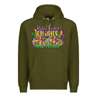 Army Green king cake calories dont count Premium Hoodie - CowGirlArtShop