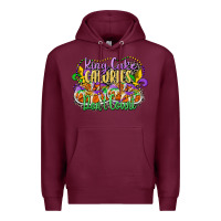 Burgundy king cake calories dont count Premium Hoodie - CowGirlArtShop