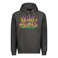 Charcoal Heather king cake calories dont count Premium Hoodie - CowGirlArtShop