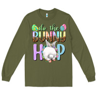 Army Green Do the bunny hop Long Sleeve Tee - NancyCooperArtShop