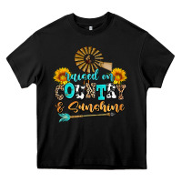 Black raised on country and sunshine Heavy Core Tee - AdoDesignShop