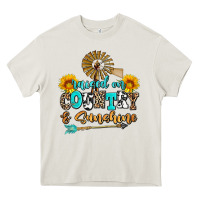 Cream raised on country and sunshine Heavy Core Tee - AdoDesignShop