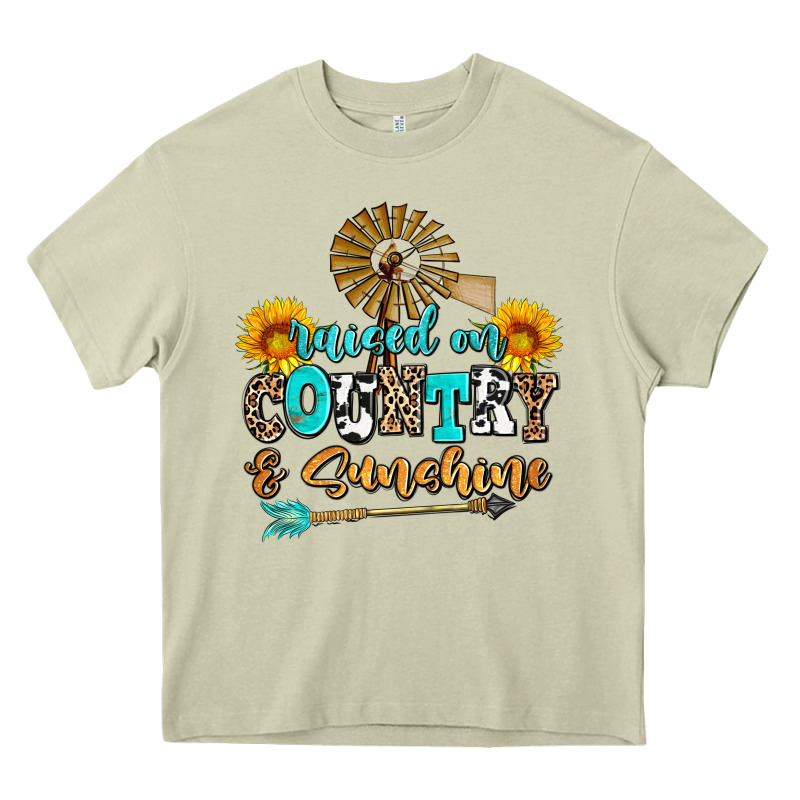 Raised On Country And Sunshine Heavy Core Tee by AdoDesignShop | Teevron