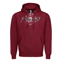 Burgundy Baseball Zipper Hoodie - Bettercallsaul