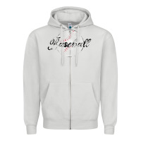 Dove Grey Baseball Zipper Hoodie - Bettercallsaul